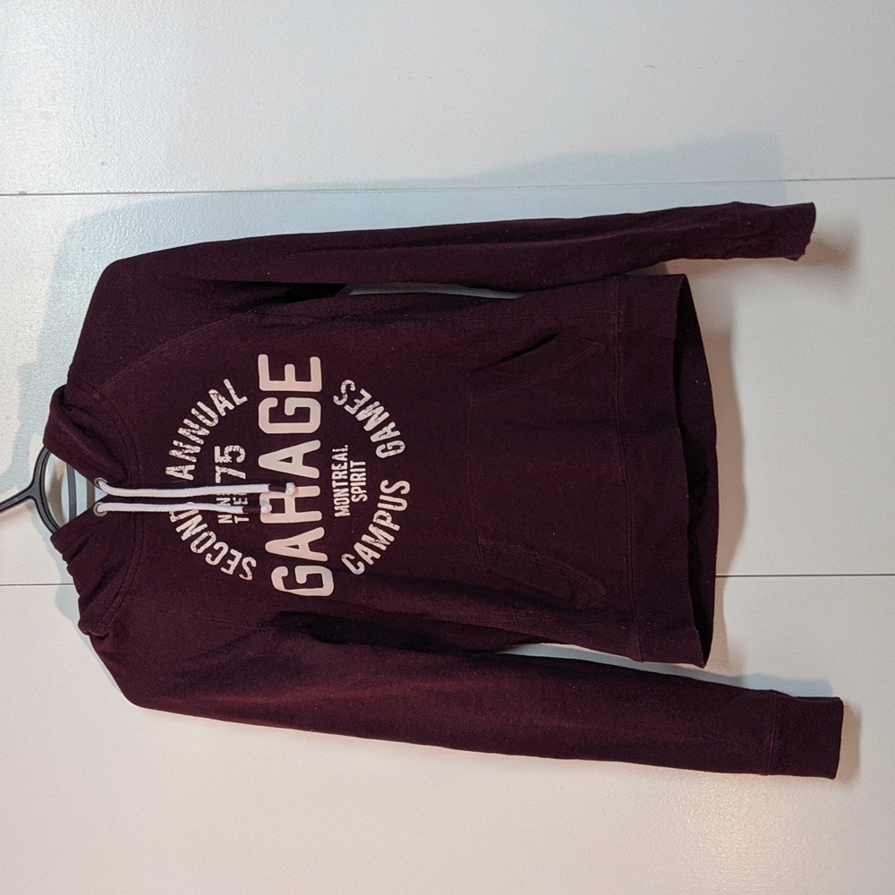 Garage Campus Burgundy Hoodie